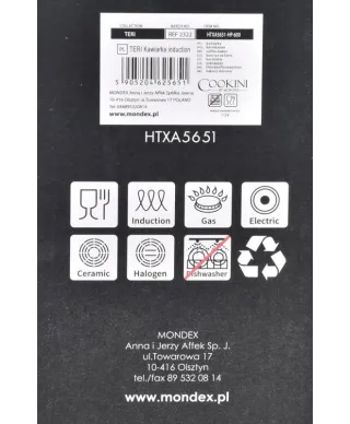 TERI Kawiarka 300ml indukcja             COOKINI 9,5x17xh19cm