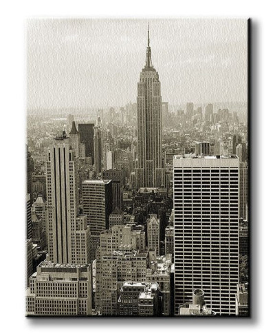 Obraz do salonu - Panorama Manhattanu - 90x120 cm