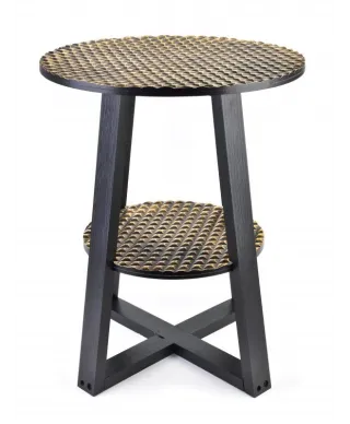 Stolik czarno złoty - Lammy 40x50cm