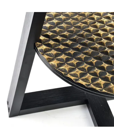 Stolik czarno złoty - Lammy 40x50cm