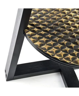 Stolik czarno złoty - Lammy 40x50cm