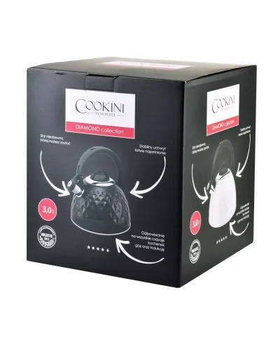 Czajnik czarny - Diamond 3L