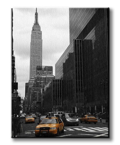 as Obraz do salonu - Żółte taksówki, New York - 90x120 cm