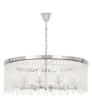 NOWOCZESNY ŻYRANDOL KRYSZTAŁOWY CHROMOWANY BALMENA D80