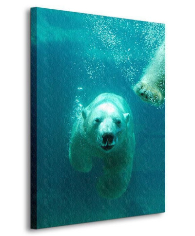 Obraz na wymiar - Niedźwiedź Polarny - 90x120 cm