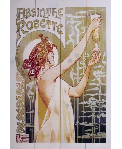 Absinthe Robette - obraz na drewnie