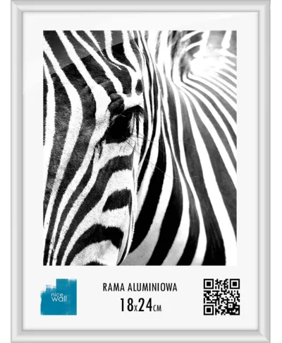 Srebrna rama aluminiowa 18x24 cm