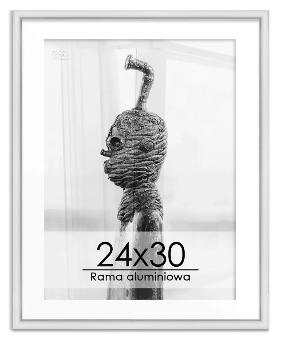 Srebrna rama aluminiowa 24x30 cm