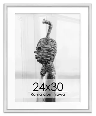 Srebrna rama aluminiowa 24x30 cm