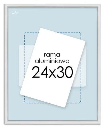 Srebrna rama aluminiowa 24x30 cm
