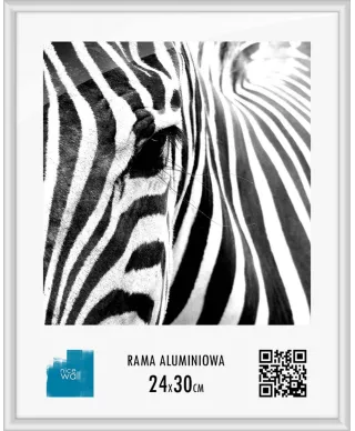 Srebrna rama aluminiowa 24x30 cm