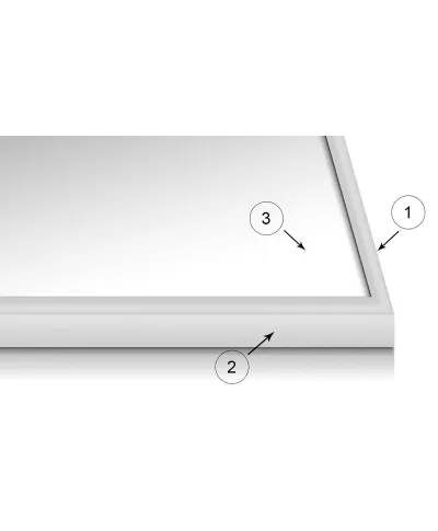 Srebrna rama aluminiowa 30x45 cm