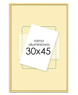 Złota rama aluminiowa 30x45 cm
