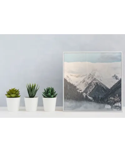 Srebrna rama aluminiowa 40x40 cm