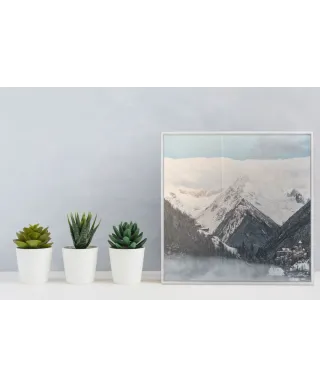 Srebrna rama aluminiowa 40x40 cm