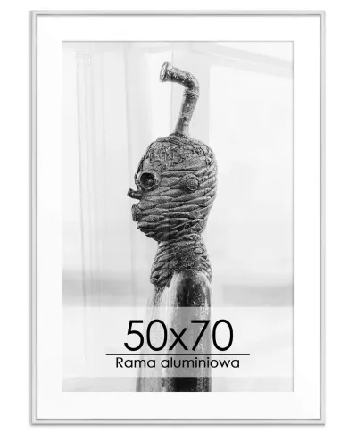 Srebrna rama aluminiowa 50x70 cm