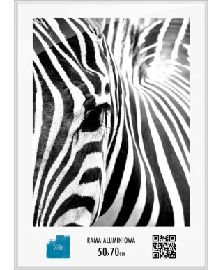 Srebrna rama aluminiowa 50x70 cm