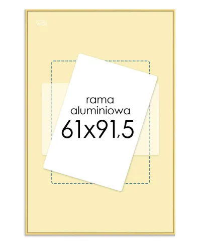 Złota rama aluminiowa 61x91,5 cm