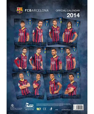 FC Barcelona - oficjalny kalendarz 2014