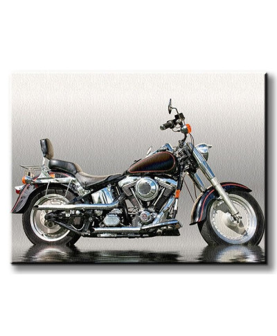 Obraz motoryzacyjny - Czarny motocykl - 80x60 cm