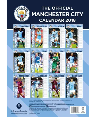 Manchester City - kalendarz 2018