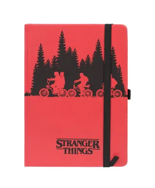 Stranger Things Upside Down - notes A5 skórzany z gumką