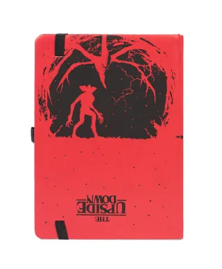Stranger Things Upside Down - notes A5 skórzany z gumką