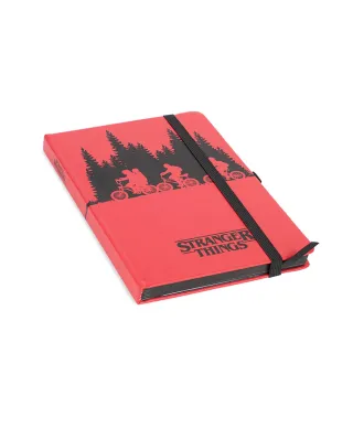 Stranger Things Upside Down - notes A5 skórzany z gumką