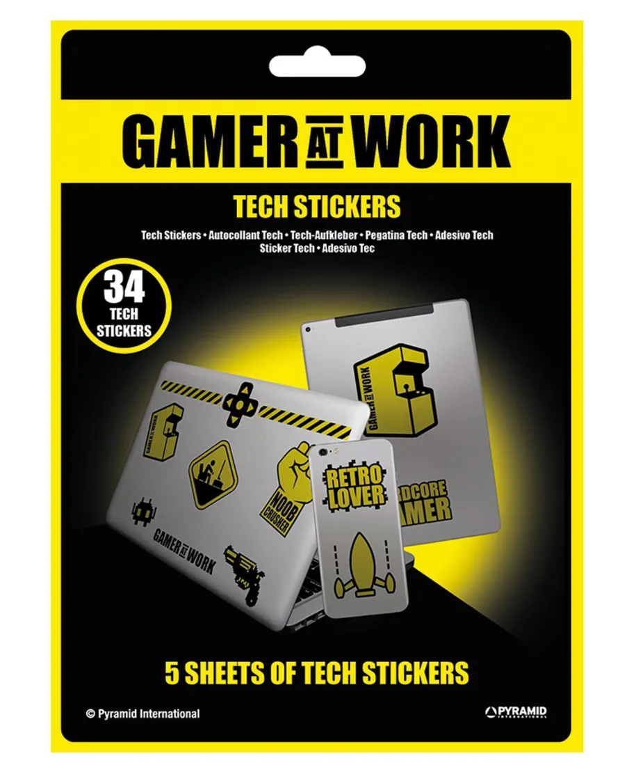 Gamer At Work - naklejki na laptopa