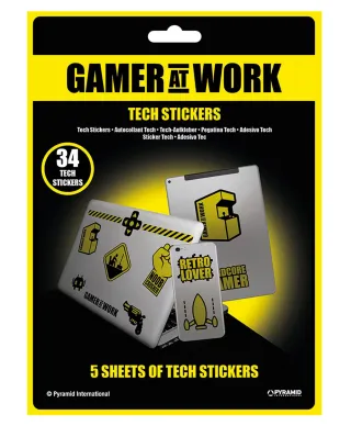 Gamer At Work - naklejki na laptopa