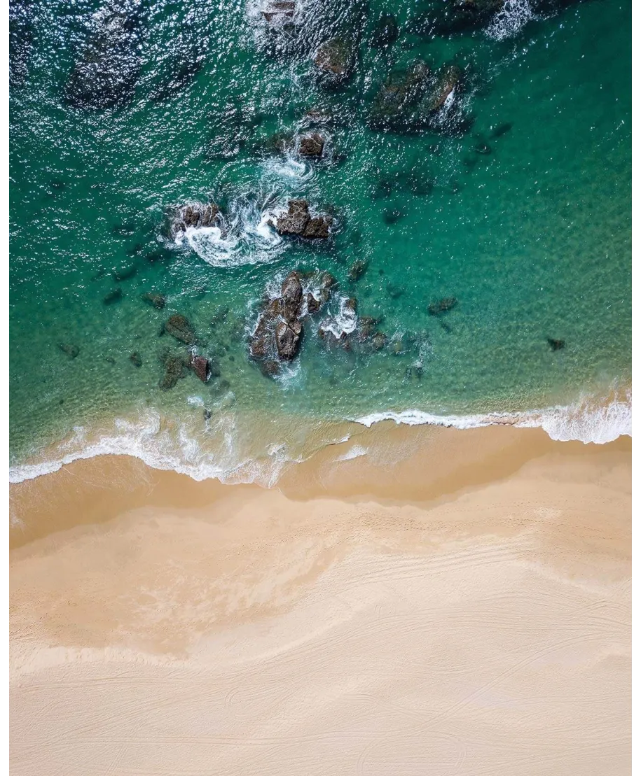 Plaża z lotu ptaka - plakat