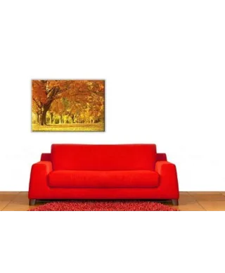 Jesienny kajobraz - Obraz na płótnie