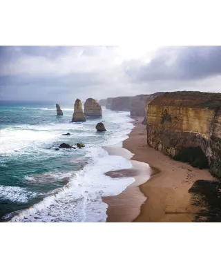 Nadmorskie klify - plakat