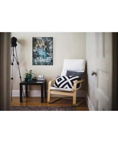 Zimowe jezioro - plakat