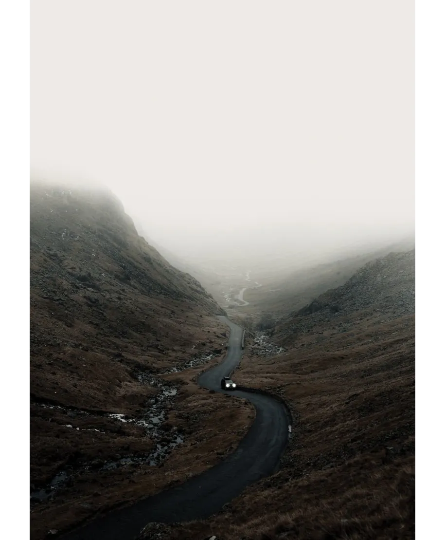 Droga we mgle - plakat