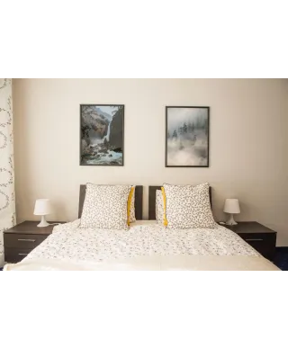 Górski wodospad - plakat