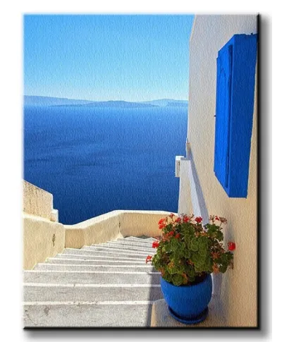 Grecja - Obraz na płótnie