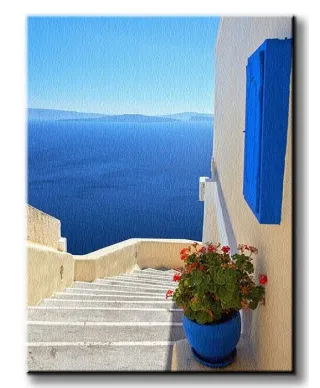 Grecja - Obraz na płótnie