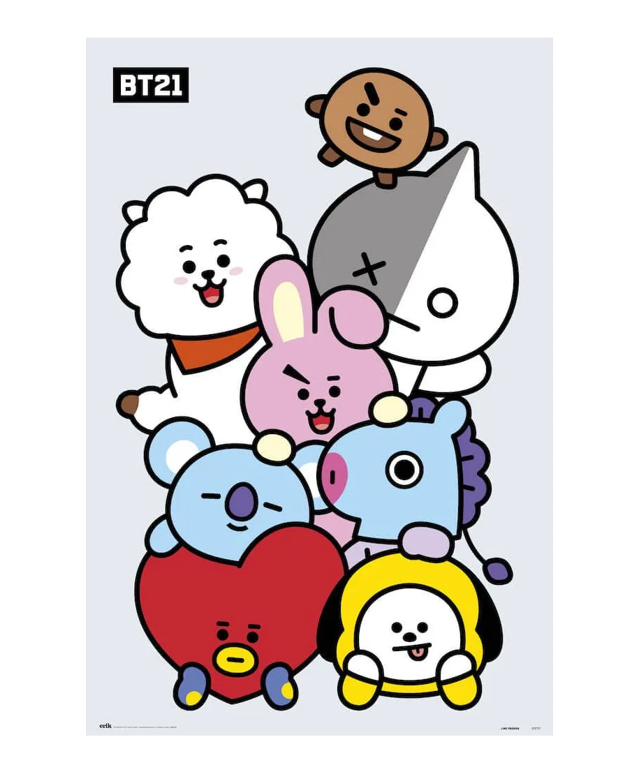 BT21 Characters - plakat