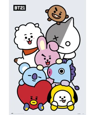 BT21 Characters - plakat