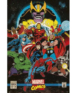 Marvel Comics Infinity Retro - plakat