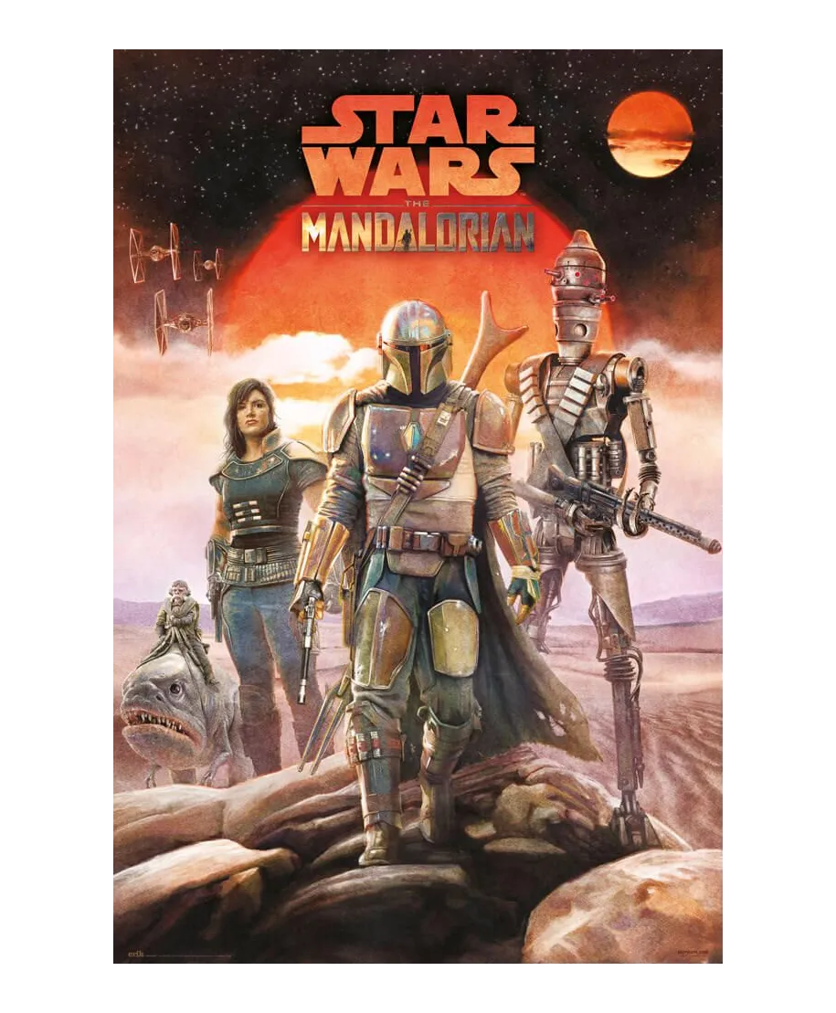 Star Wars The Mandalorian Crew - plakat