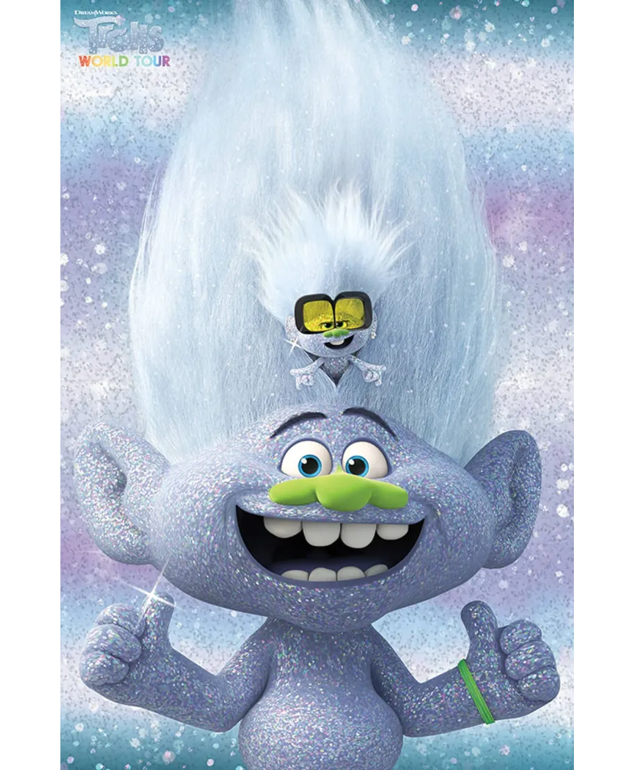 Trolls World Tour Guy Diamond and Tiny - plakat