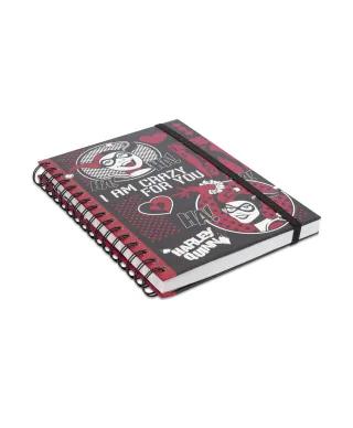 Harley Quinn I Am Crazy For You - notes A5 kołozeszyt