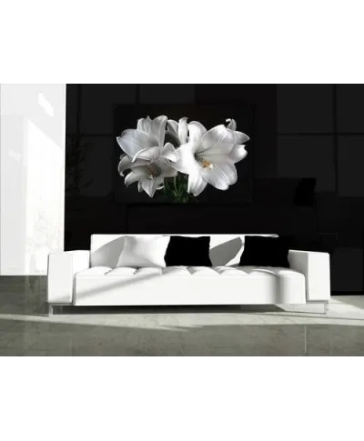 Białe Lilie - Obraz na płótnie