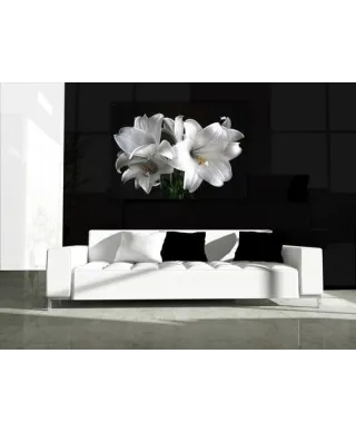 Białe Lilie - Obraz na płótnie