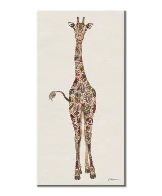 Peering Giraffe - obraz na płótnie