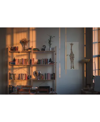 Peering Giraffe - obraz na płótnie