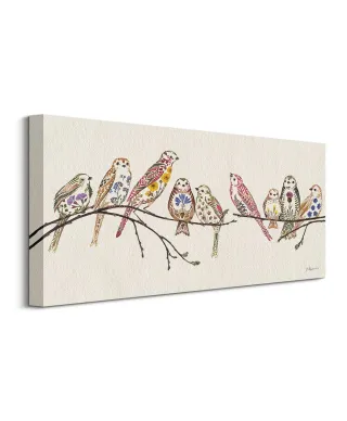 Wildflower Sparrows - obraz na płótnie