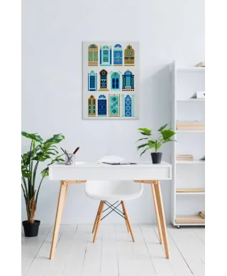 Moroccan Doors - obraz na płótnie